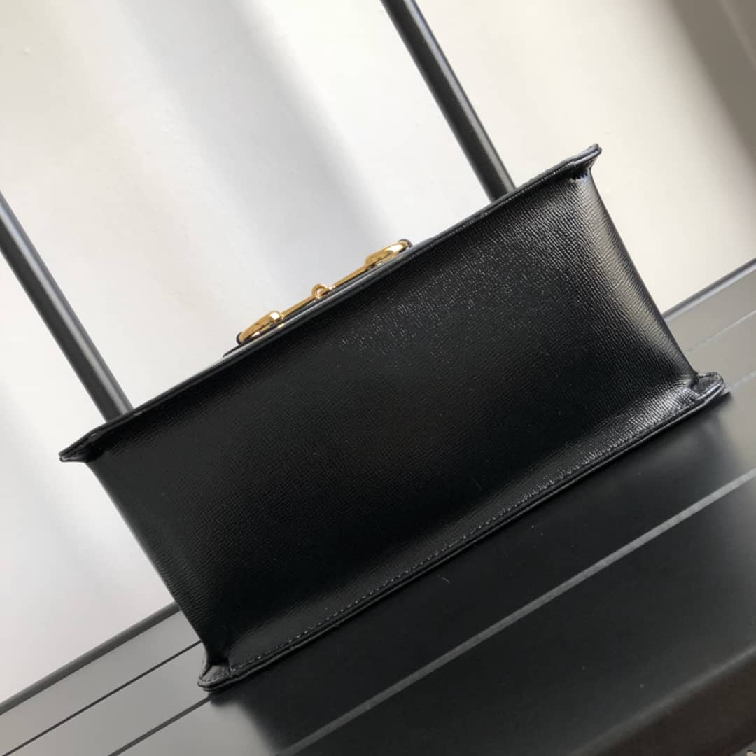 Gvc*1 Horsebit 1955 Small Top Handle Replica Bag Black 627323