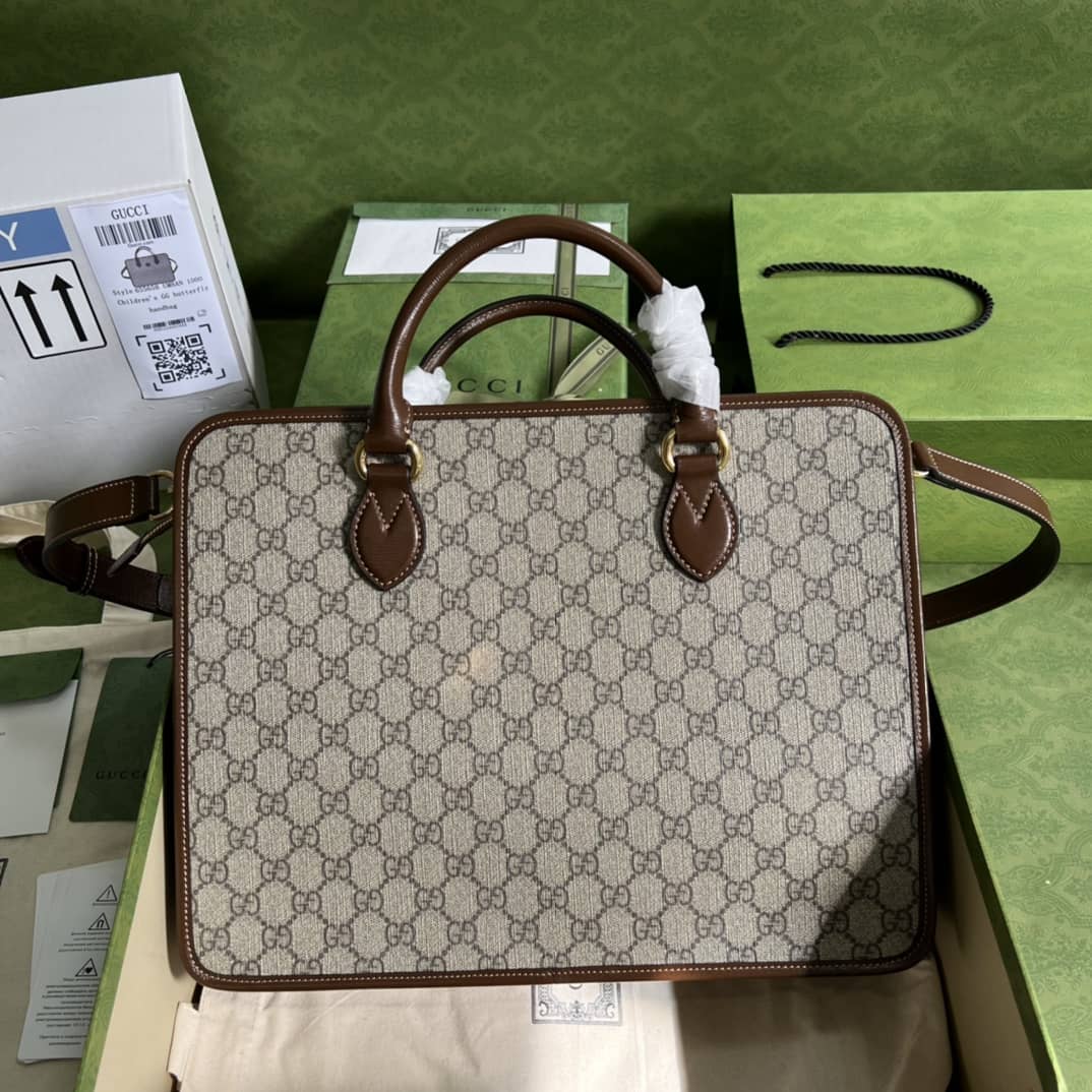 Gvc*1 GG Svp*me Canvas Mens Briefcase Replica 674143