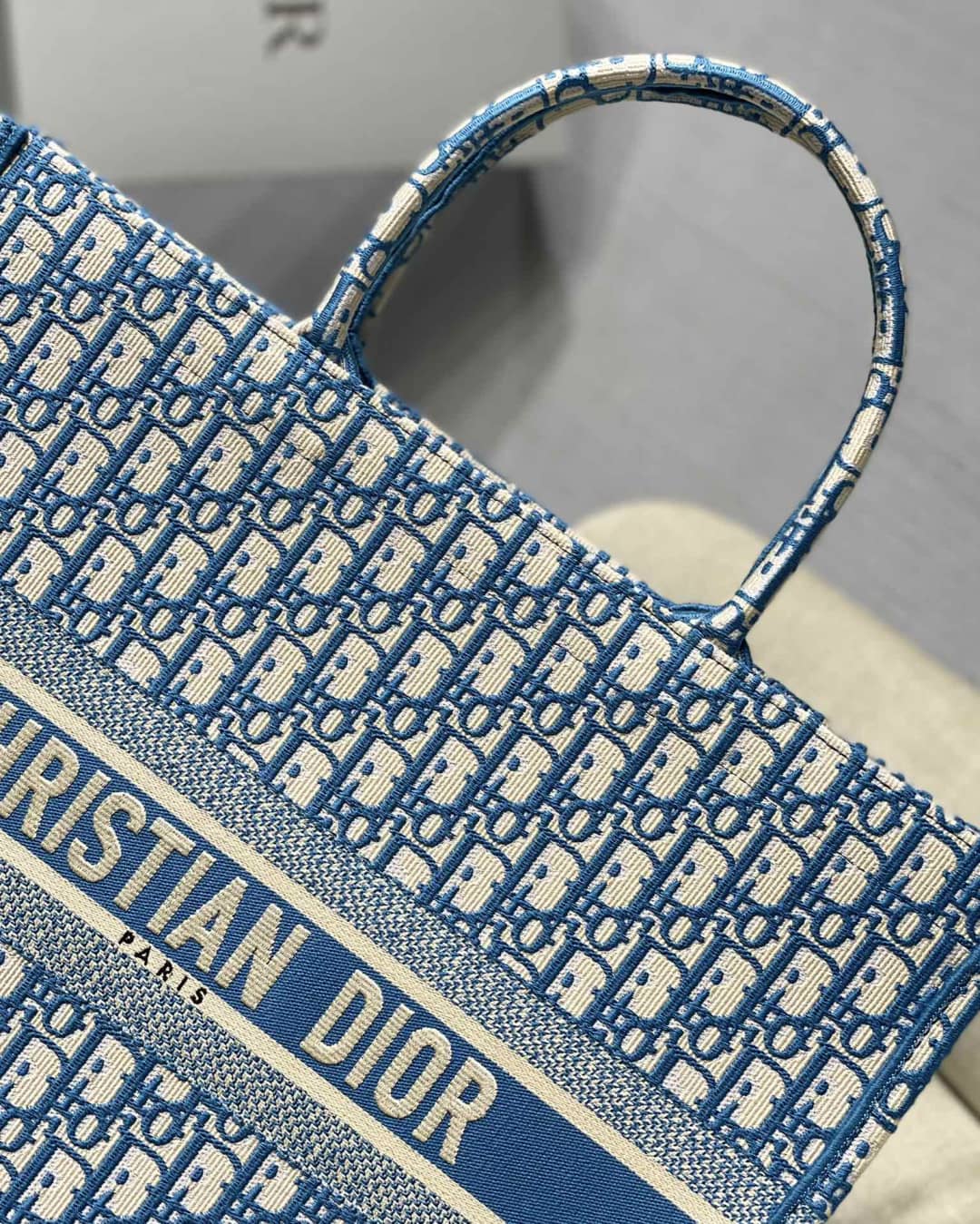 Chr1st1an D10r CD Book Embroidery Replica Tote