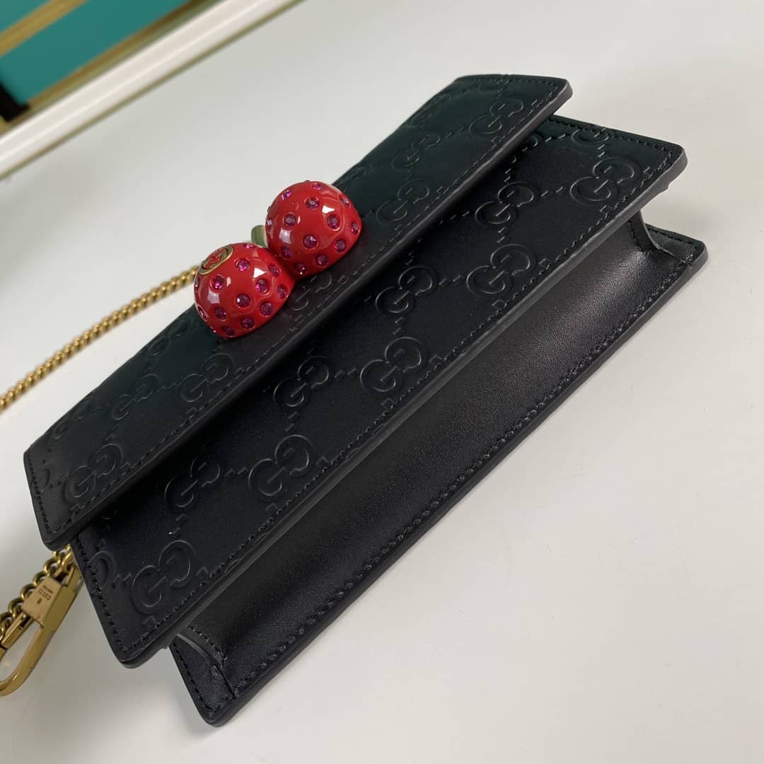 Gvc*1 Svp*me GG Mini Bag With Cherries Replica 481291