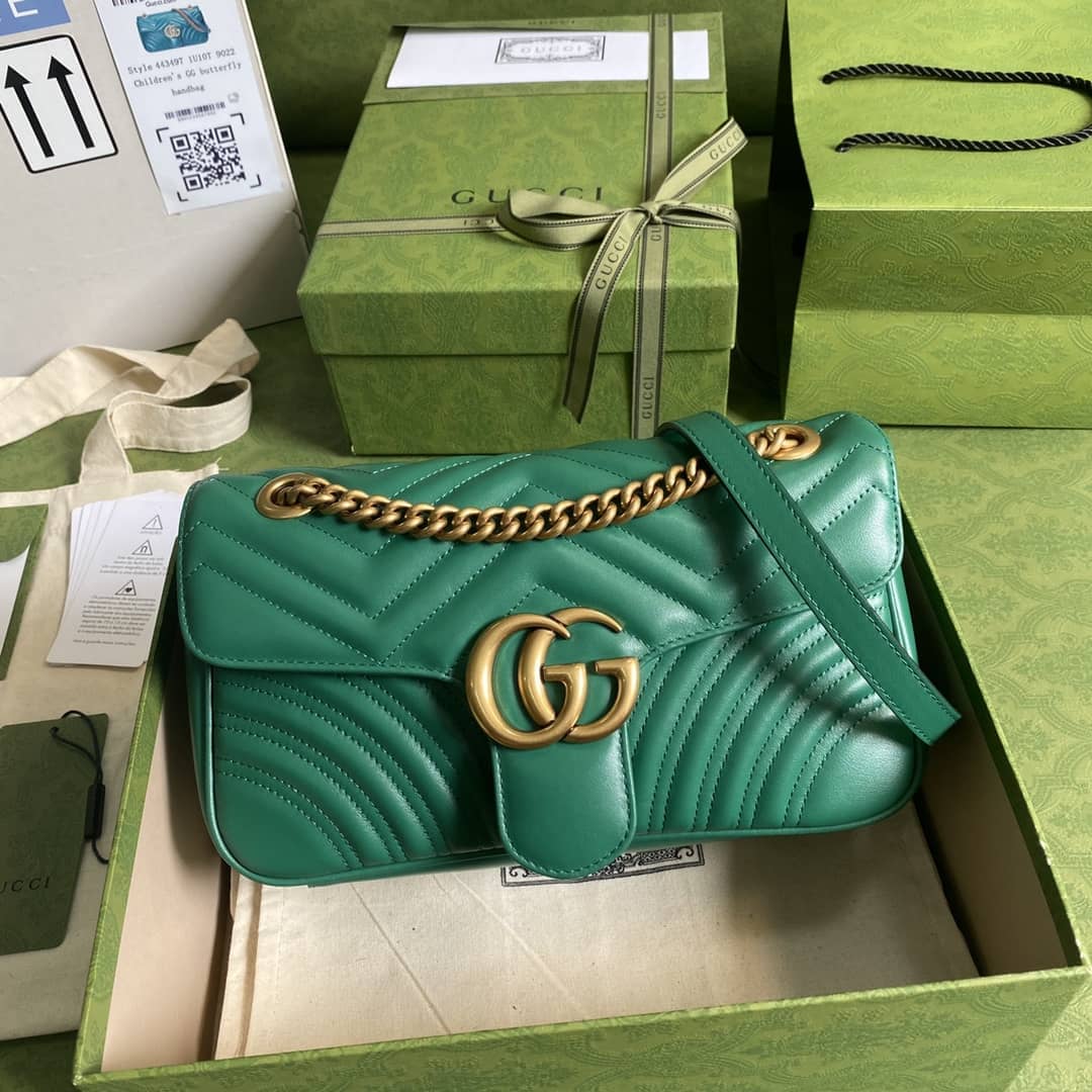 Gvc*1 GG Marmont Small Matelassé Leather 443497 Replica Crossbody Bag