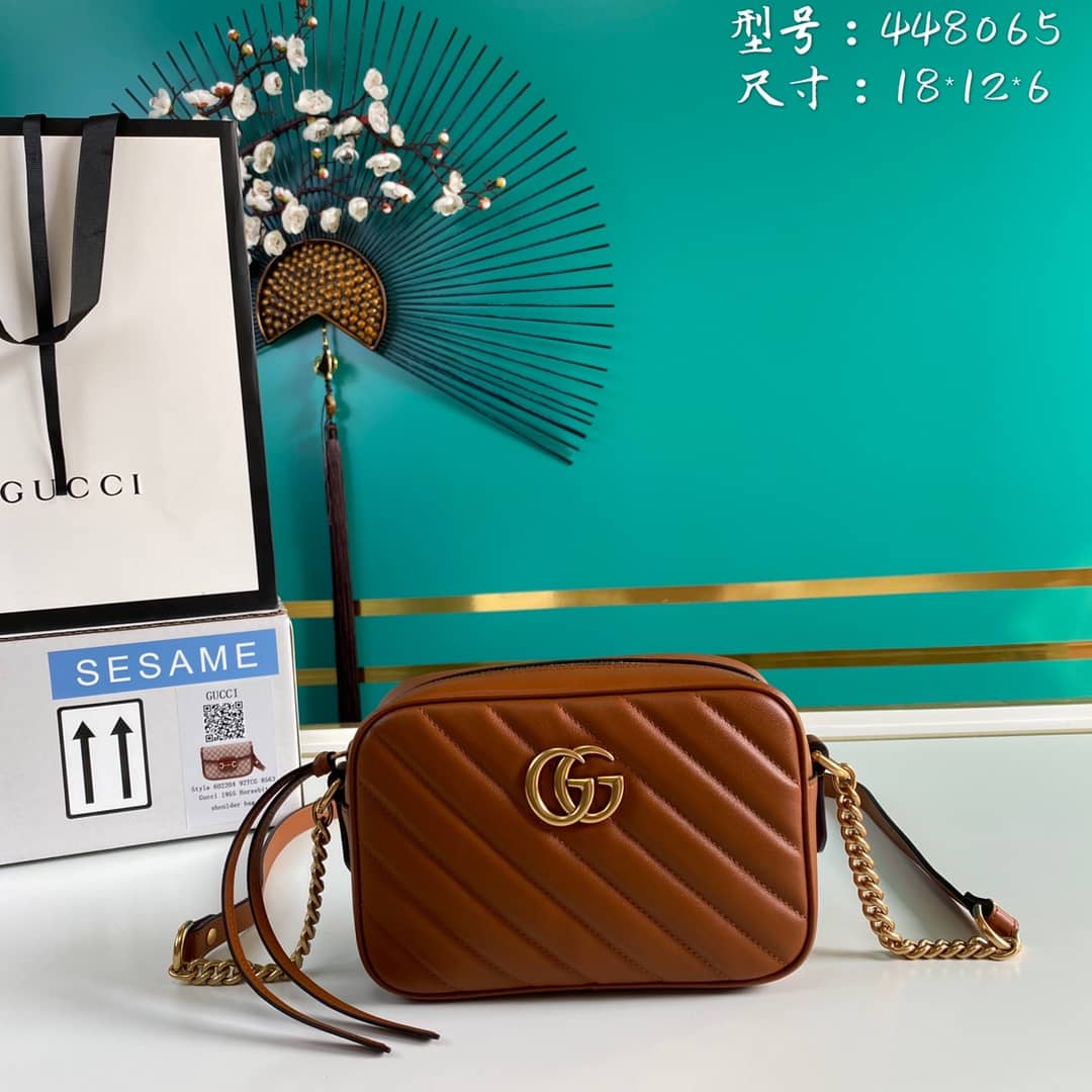 Gvc*1 Crossbody Dupe Marmont GG Matelasse Leather Mini  448065