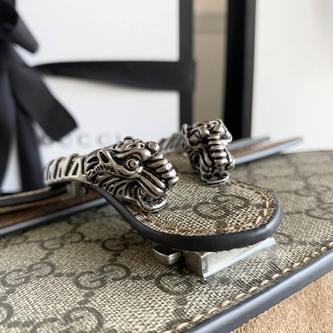 Gvc*1 GG Svp*me Dionysus Chain Replica Shoulder Bag Gray 400249