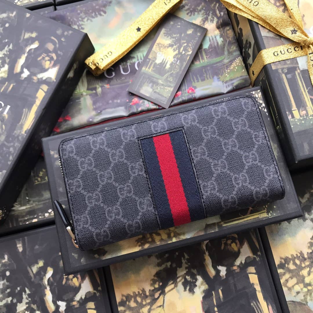 Gvc*1 Web GG Svp*me Around Zip Wallet Replica 408831