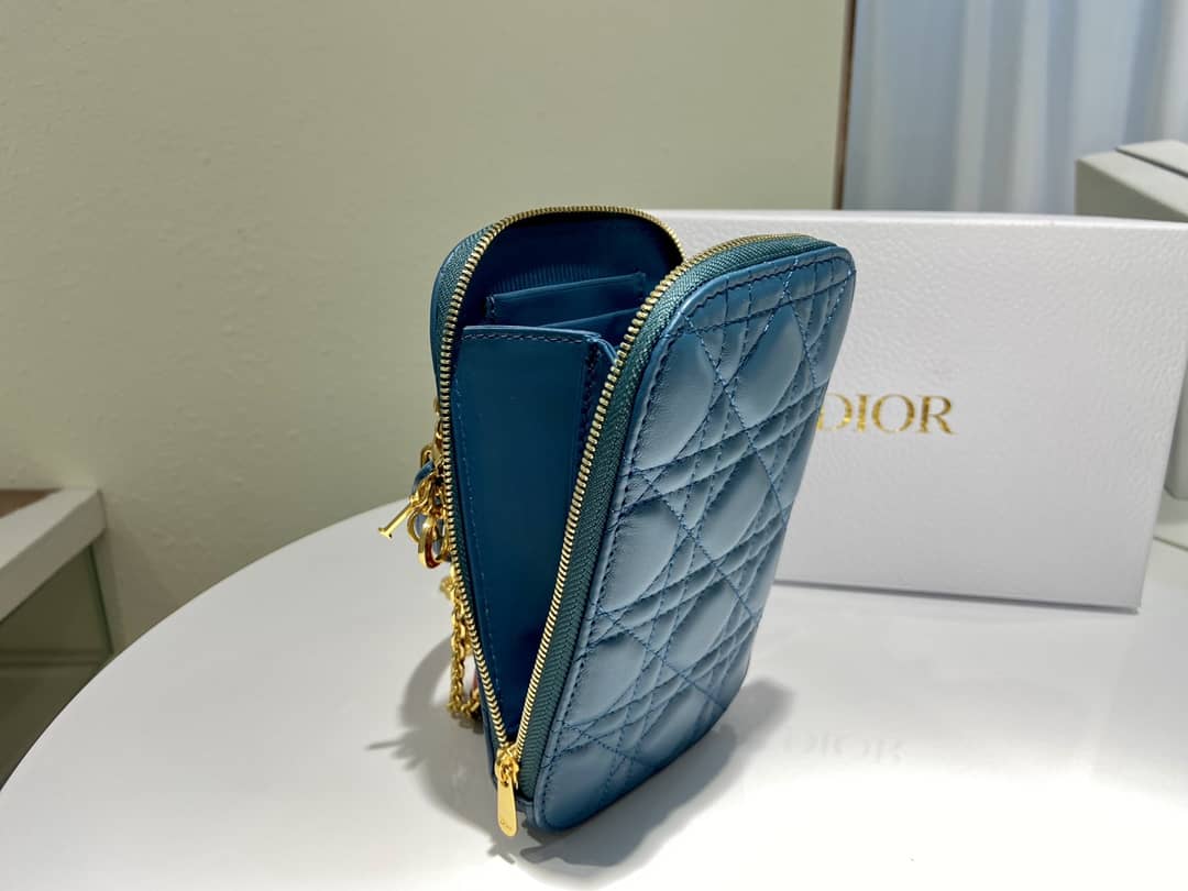 Lady D10r Dupe Lambskin 18CM Phone Holder