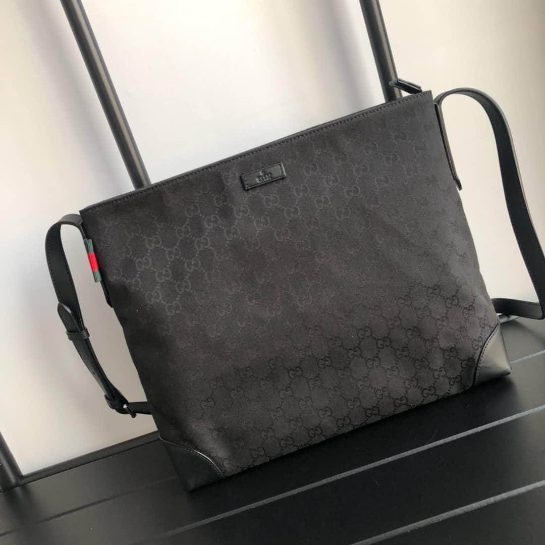Gvc*1 GG Canvas Shoulder Bag Replica Black 308930