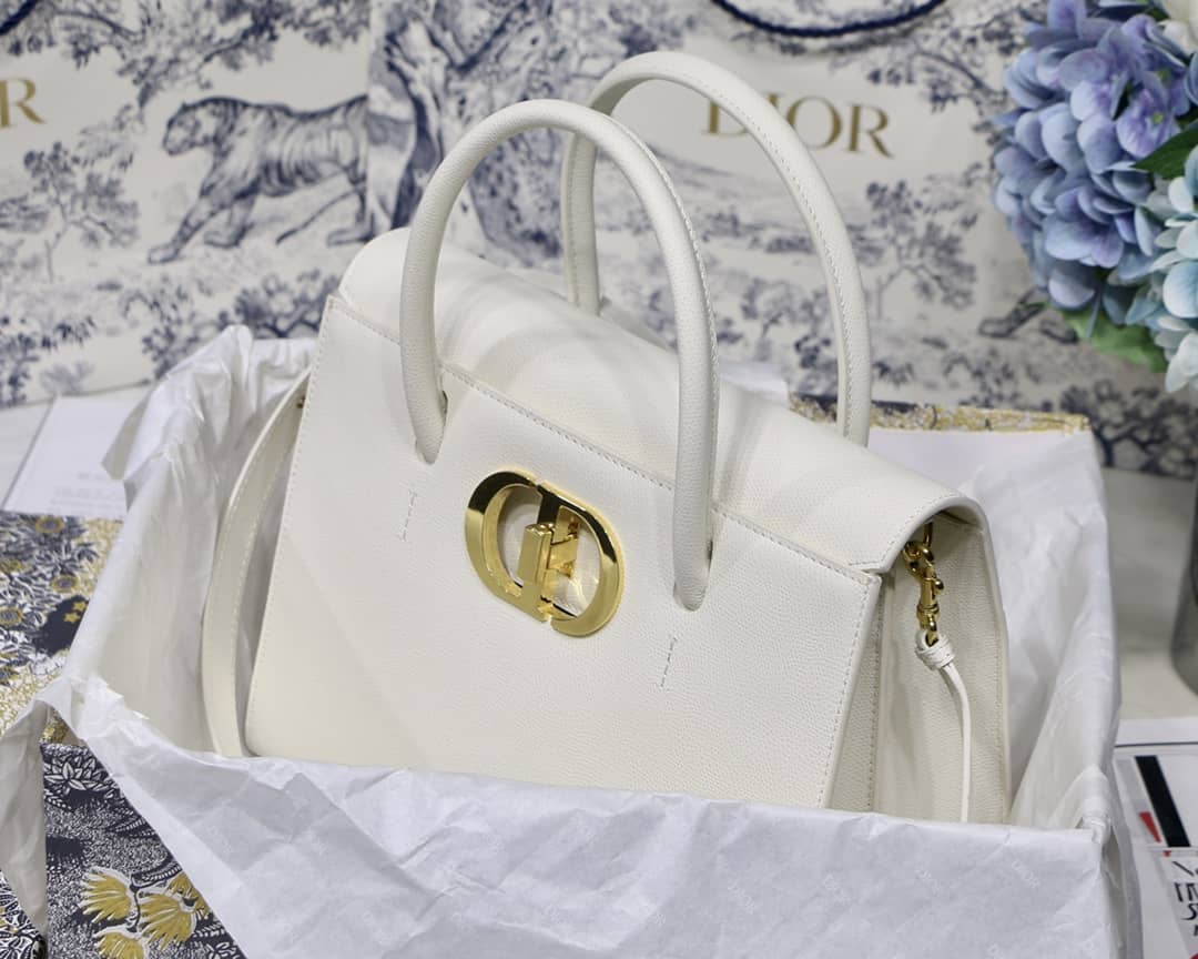 Chr1st1an D10r Box Calfskin Large St. Honore Tote