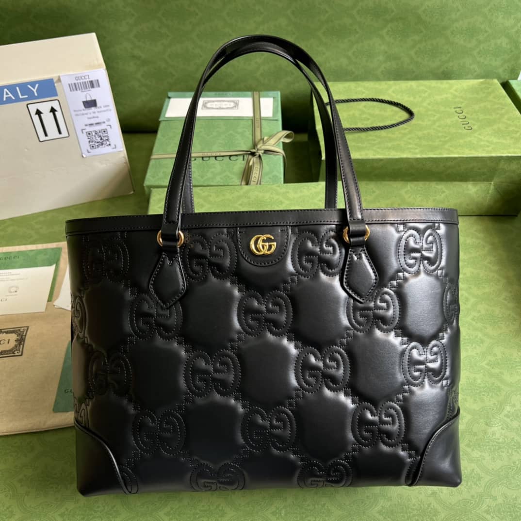 Gvc*1 GG Matelassé Leather Medium Tote Bag 631685 Replica