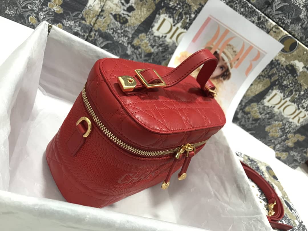 D10r Dupe Travel Lambskin Vanity Case