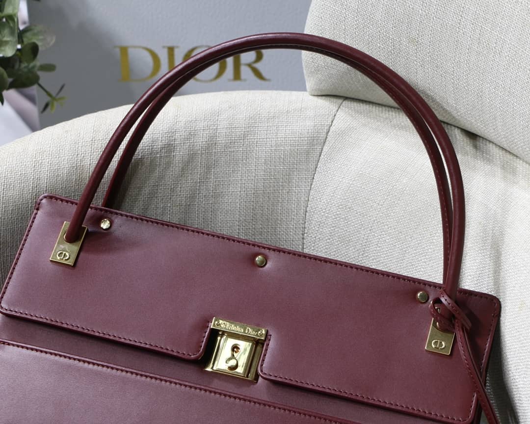 D10r Latte Smooth Calfskin Parisienne Bag