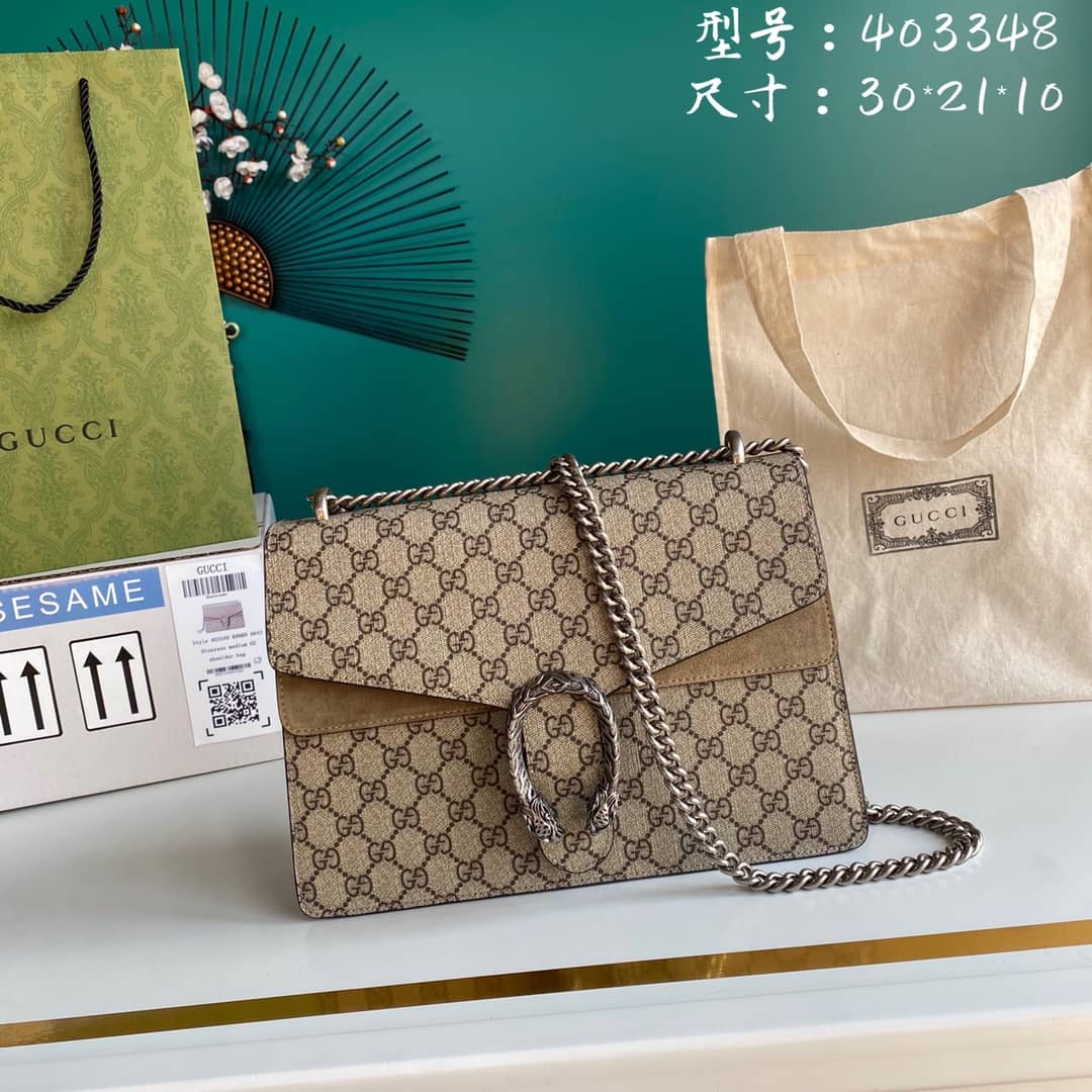 Gvc*1 Dionysus Svp*me Monogram Chain Medium Shoulder Bag Replica 403348