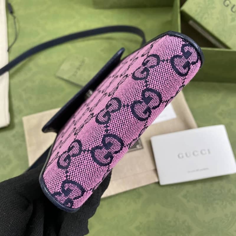 Gvc*1 GG Multicolor Mini Bag Replica Purple 657582