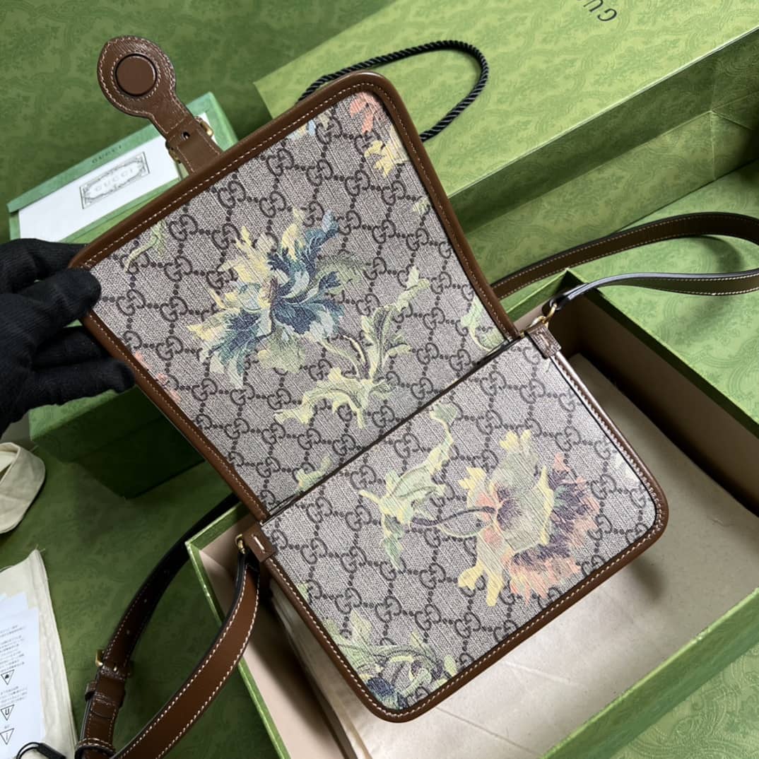 Gvc*1 Mini Shoulder Bag With Interlocking G Brown 671620 Replica