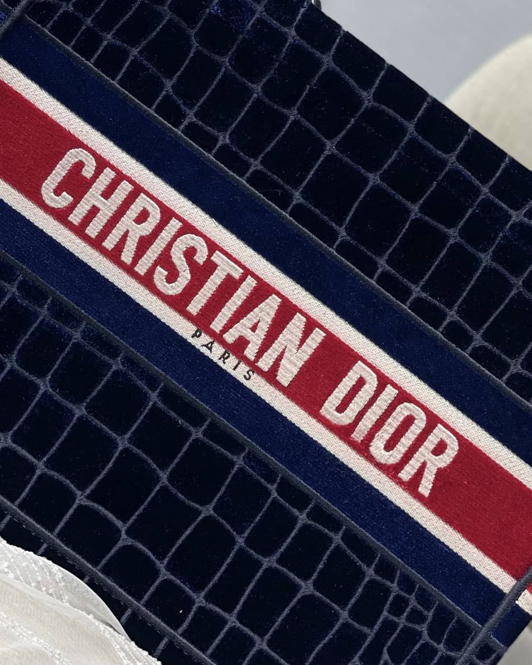 Chr1st1an D10r CD Book Embroidery Replica Tote