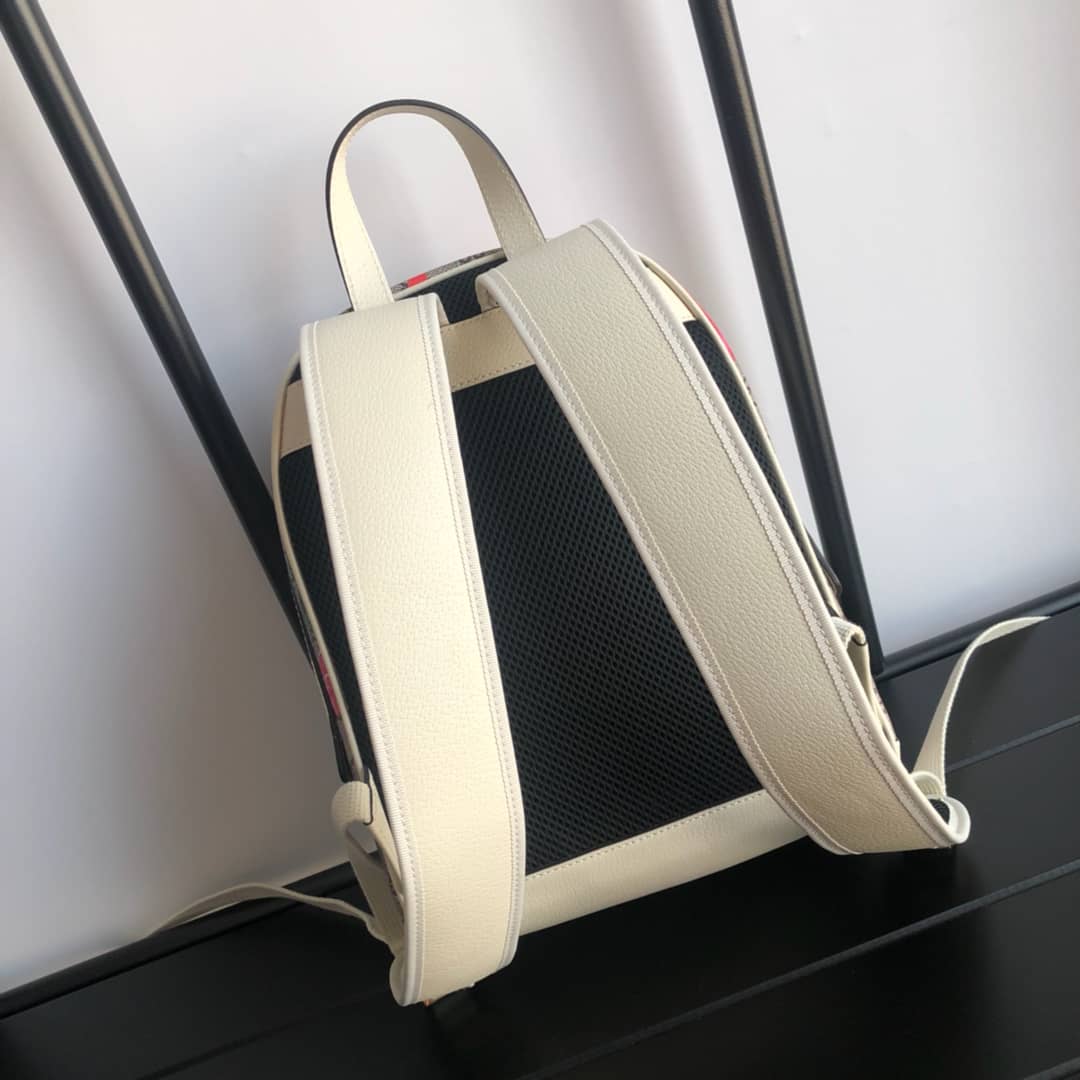 Gvc*1 Ophidia Flora Small GG Svp*me Canvas Replica Backpack Beige 547965