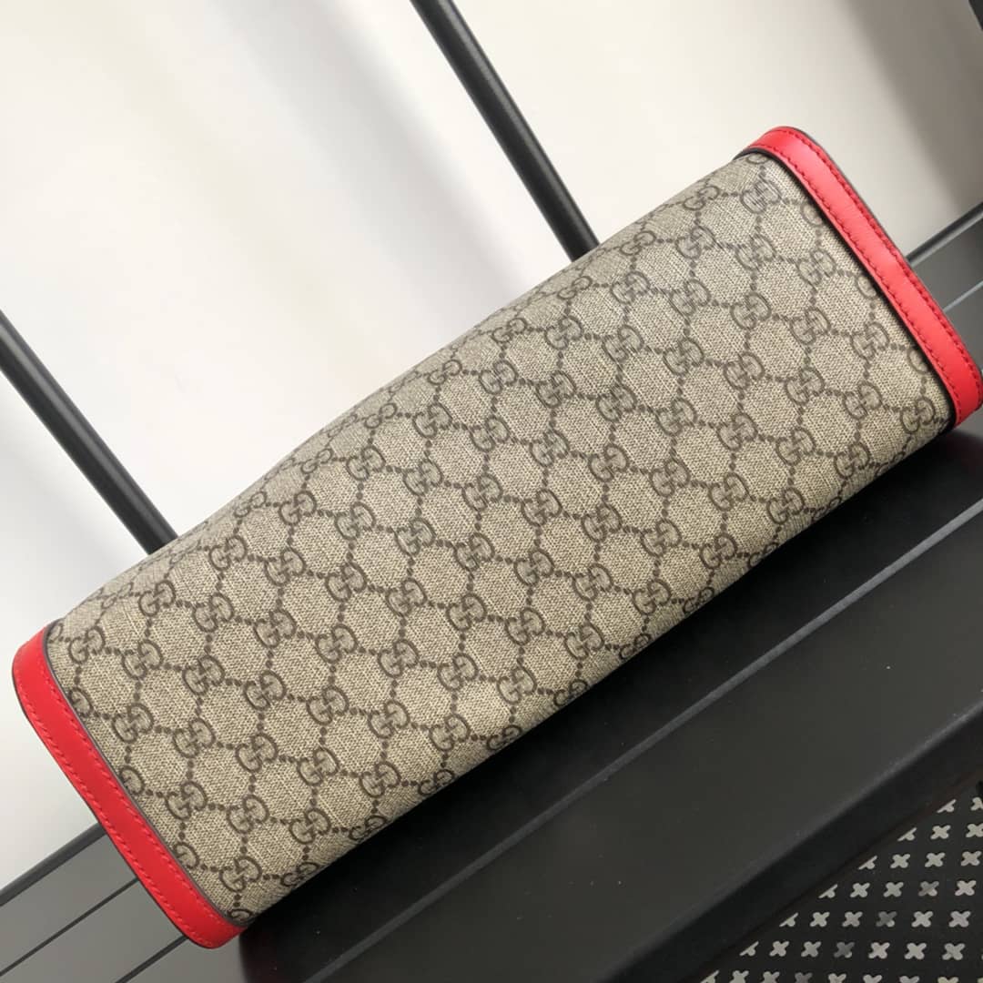 Gvc*1 Padlock Medium GG Svp*me Shoulder Bag Replica Brown Red 479197
