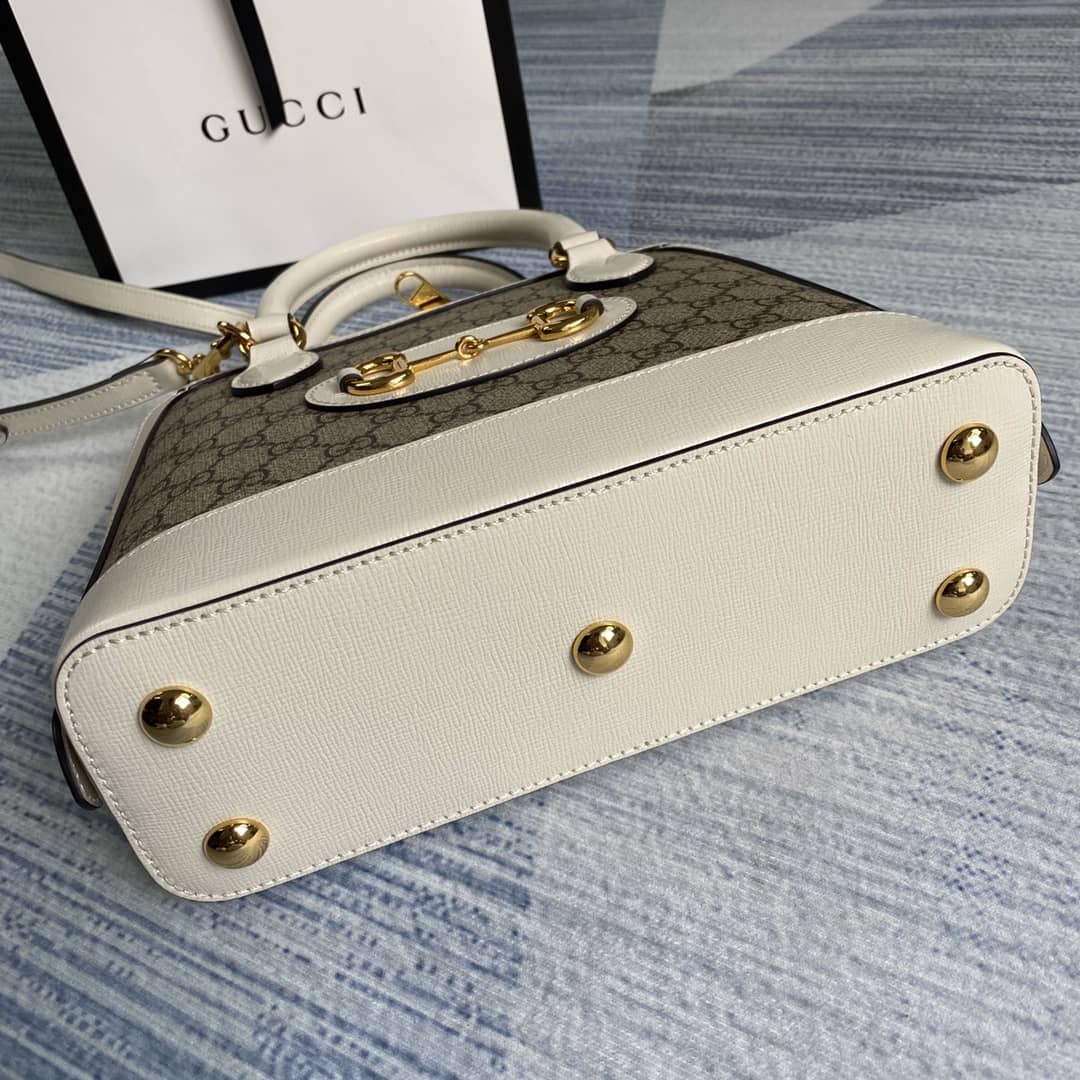 Gvc*1 1955 Horsebit Polkadot Handle Bag Replica 621220