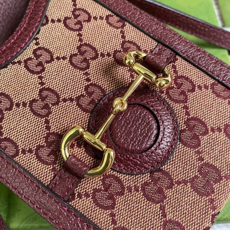 Gvc*1 Horsebit 1955 Mini Bag Replica Red 625615
