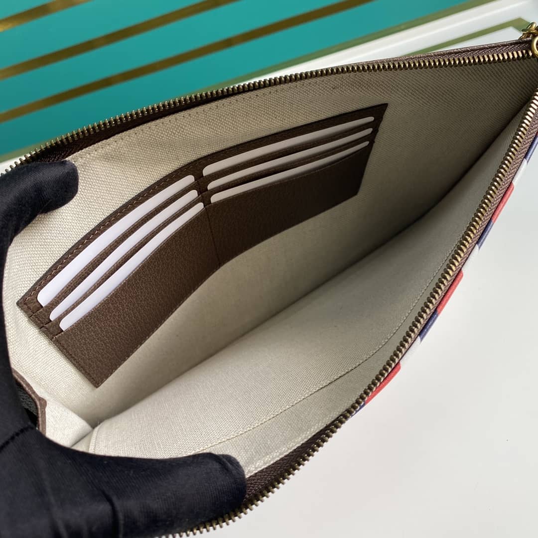 Gvc*1 GG Svp*me Monogram Courrier Zip Pouch Replica 473915