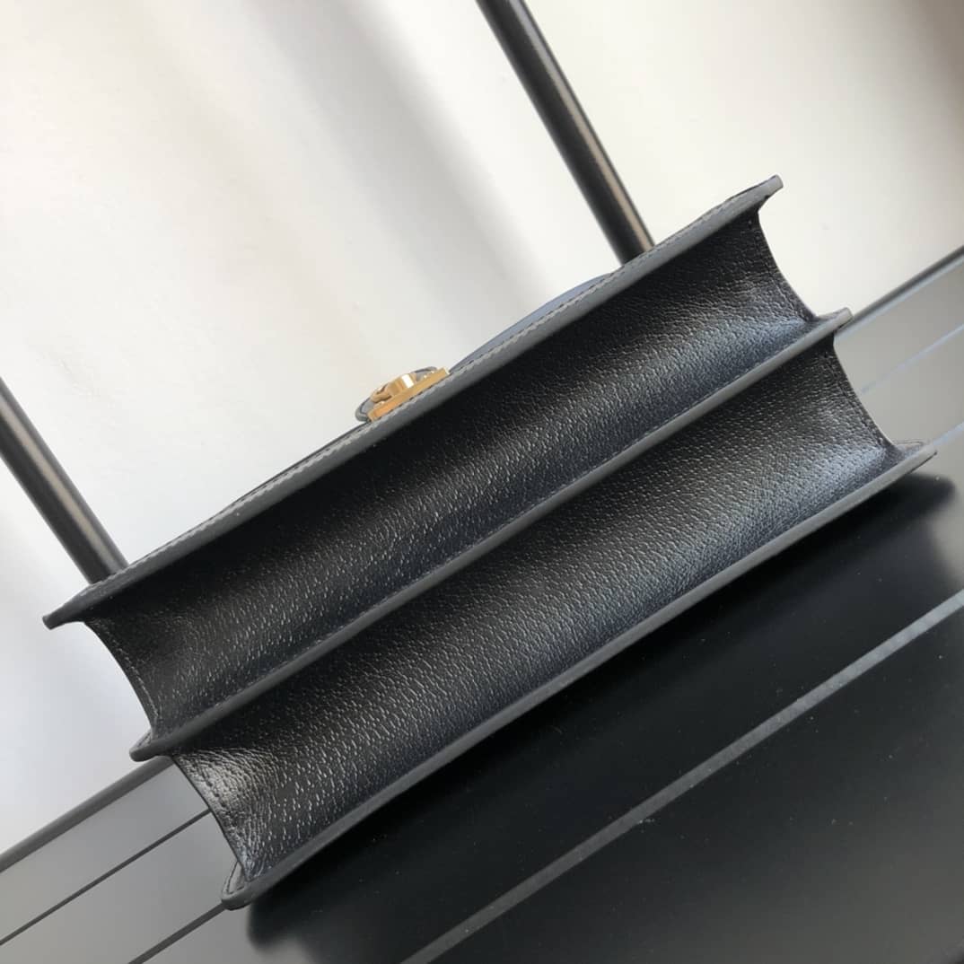 Gvc*1 Ophidia Small Top Handle Bag Replica Black 651055