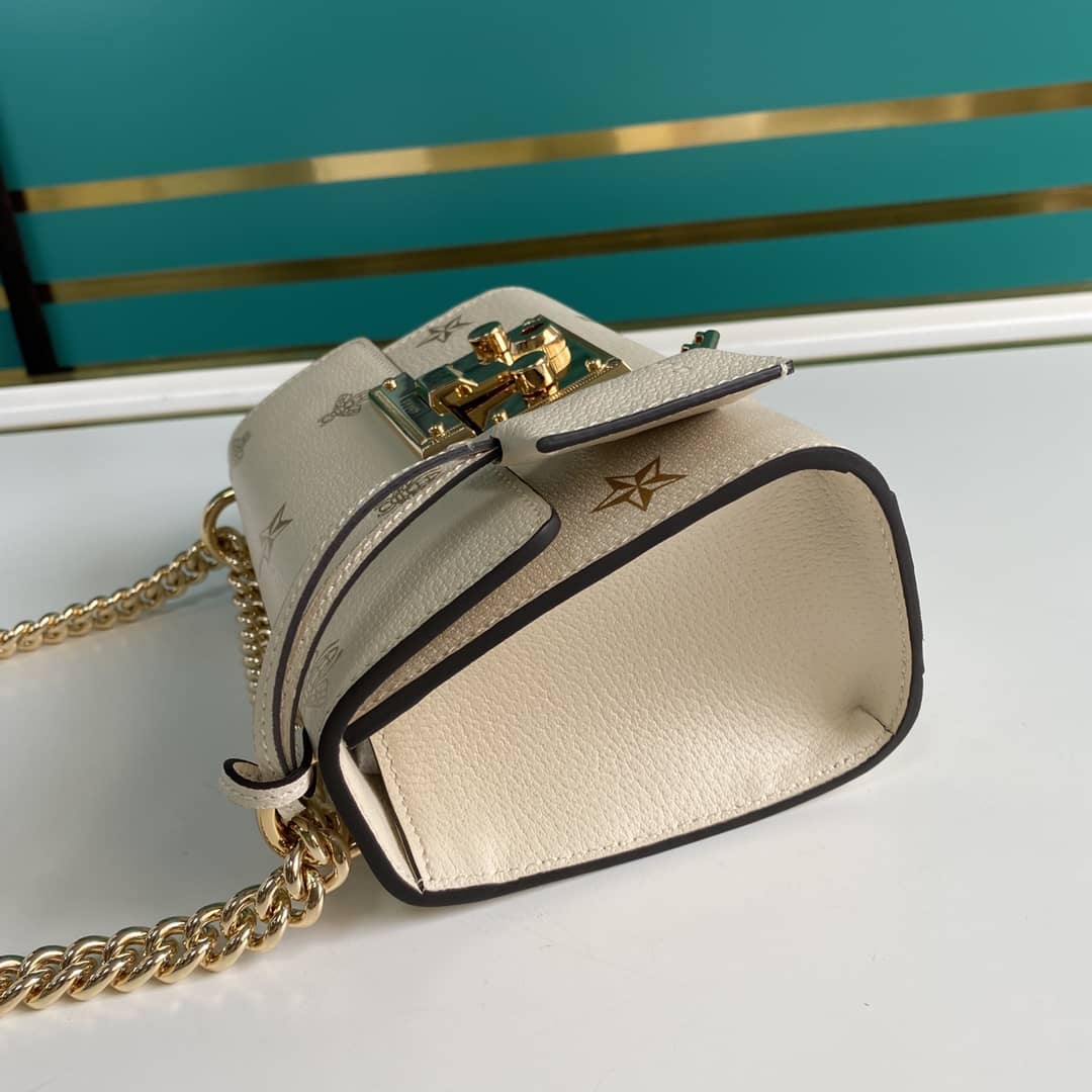 Gvc*1 Padlock Leather Shoulder Bag Replica 432182