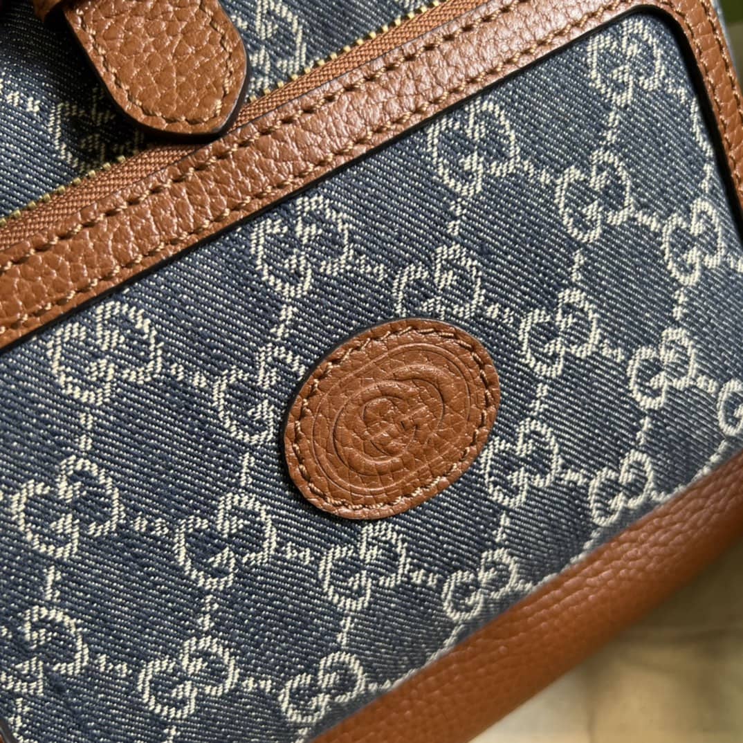 Gvc*1 Backpack With Interlocking G Blue 674147 Replica