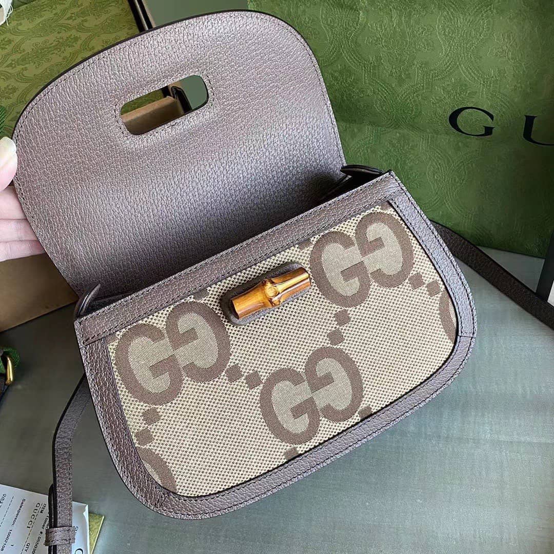 Gvc*1 Bamboo 1947 Small Top Handle Crossbody Bag 675797 Replica