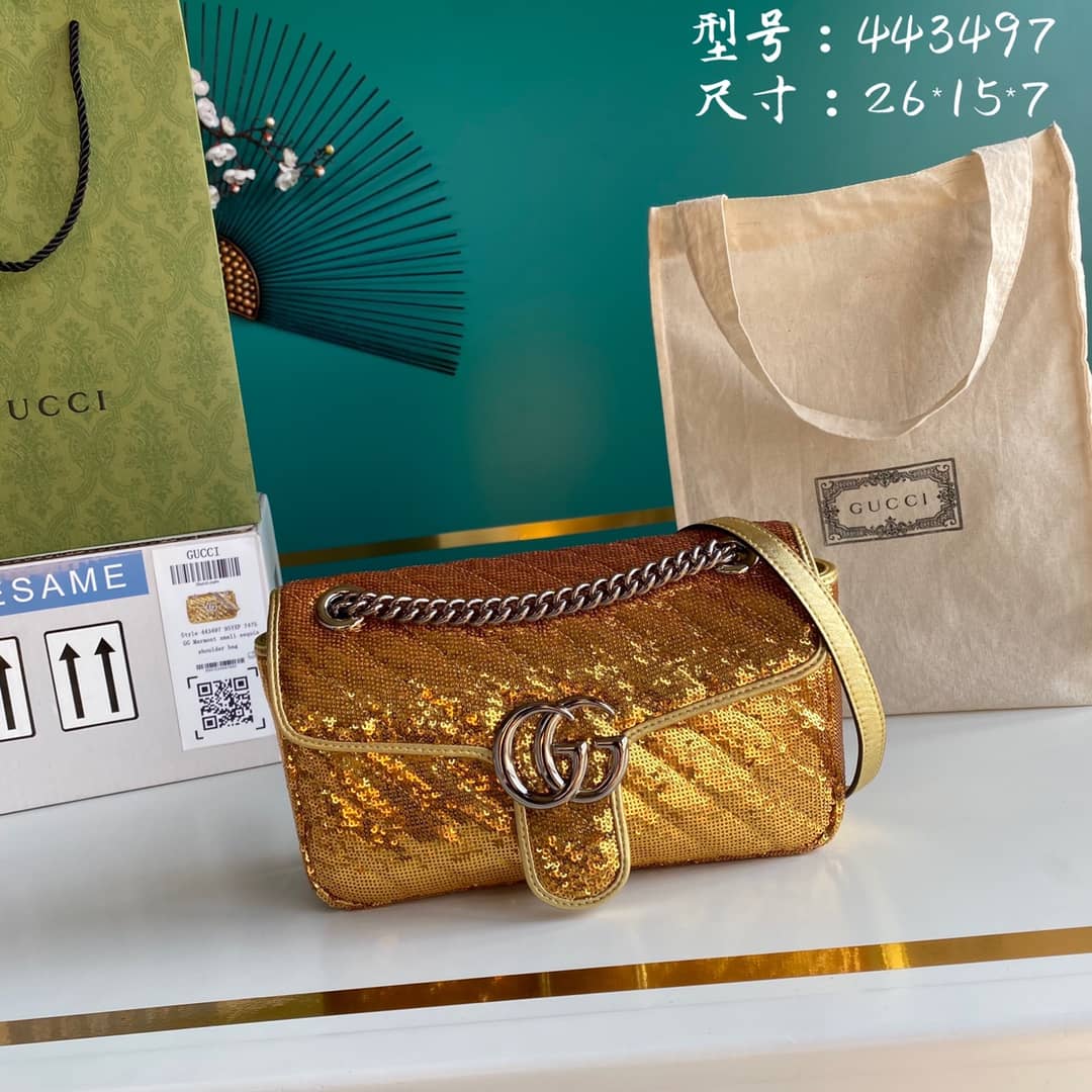 Gvc*1 Marmont GG Small matelassé Shoulder Bag Replica 443497