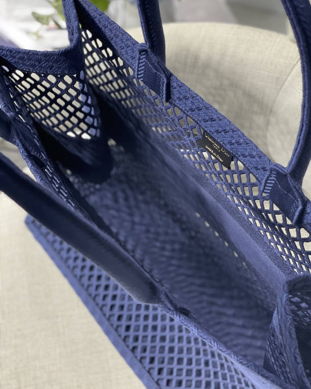 Chr1st1an D10r Mesh Book Tote Bag