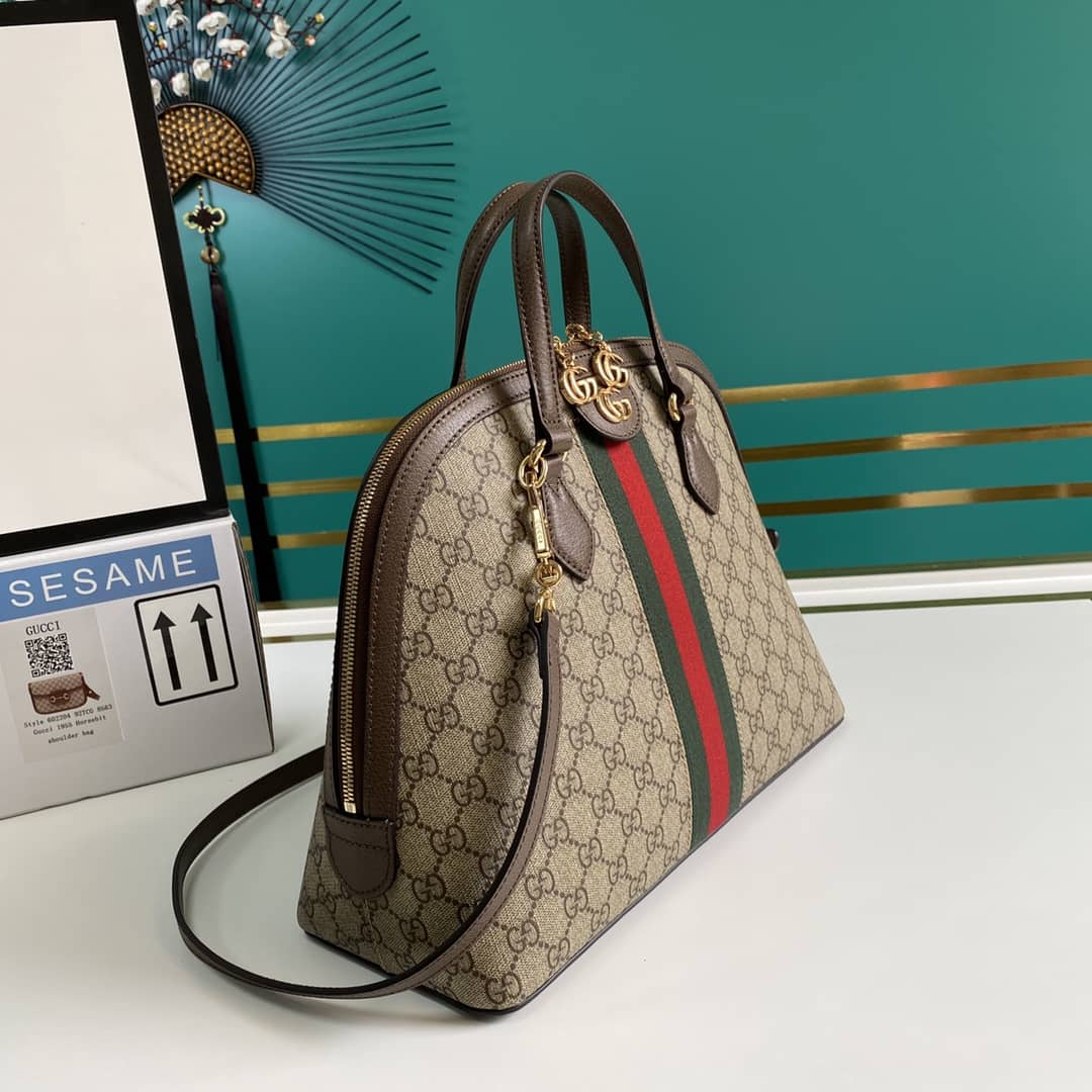 Gvc*1 Ophidia GG Svp*me Medium Top Handle Bag Replica 524533