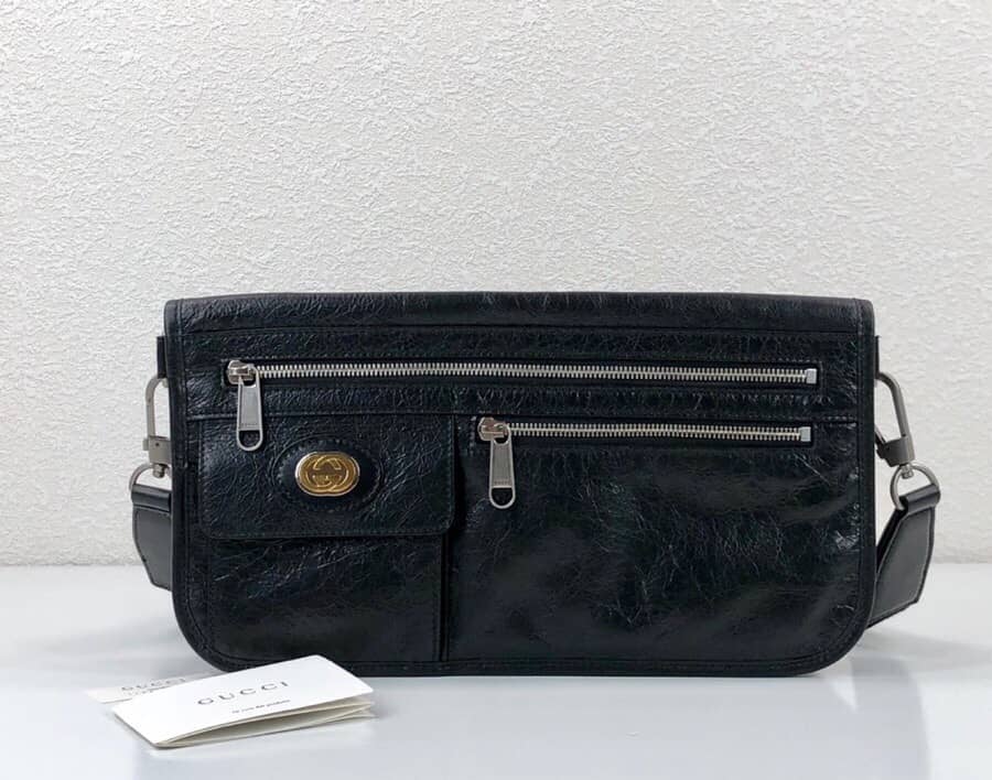Gvc*1 Unisex Morpheus Leather Messenger Bag Replica 575837