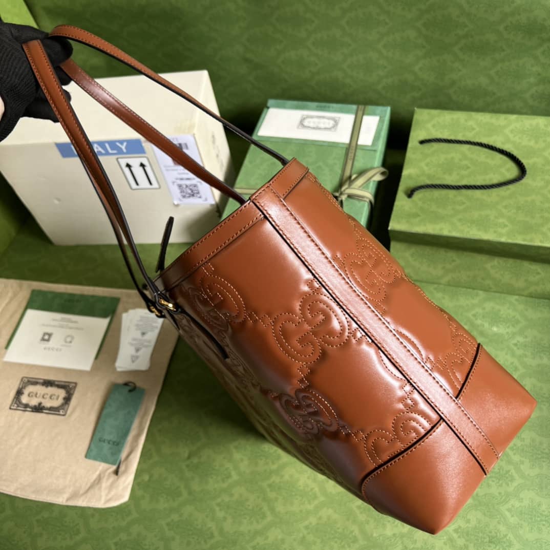 Gvc*1 GG Matelassé Leather Medium Tote Bag 631685 Replica