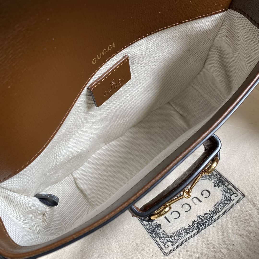 Gvc*1 1955 Horsebit Svp*me GG Canvas Mini Shoulder Bag Replica 658574