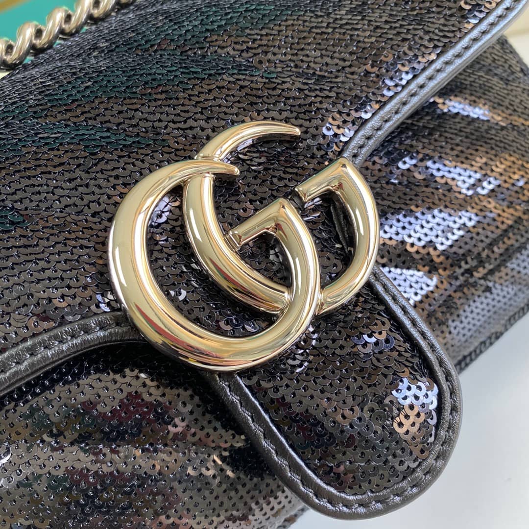 Gvc*1 Marmont GG Matelasse Leather Mini Shoulder Bag Replica 446744