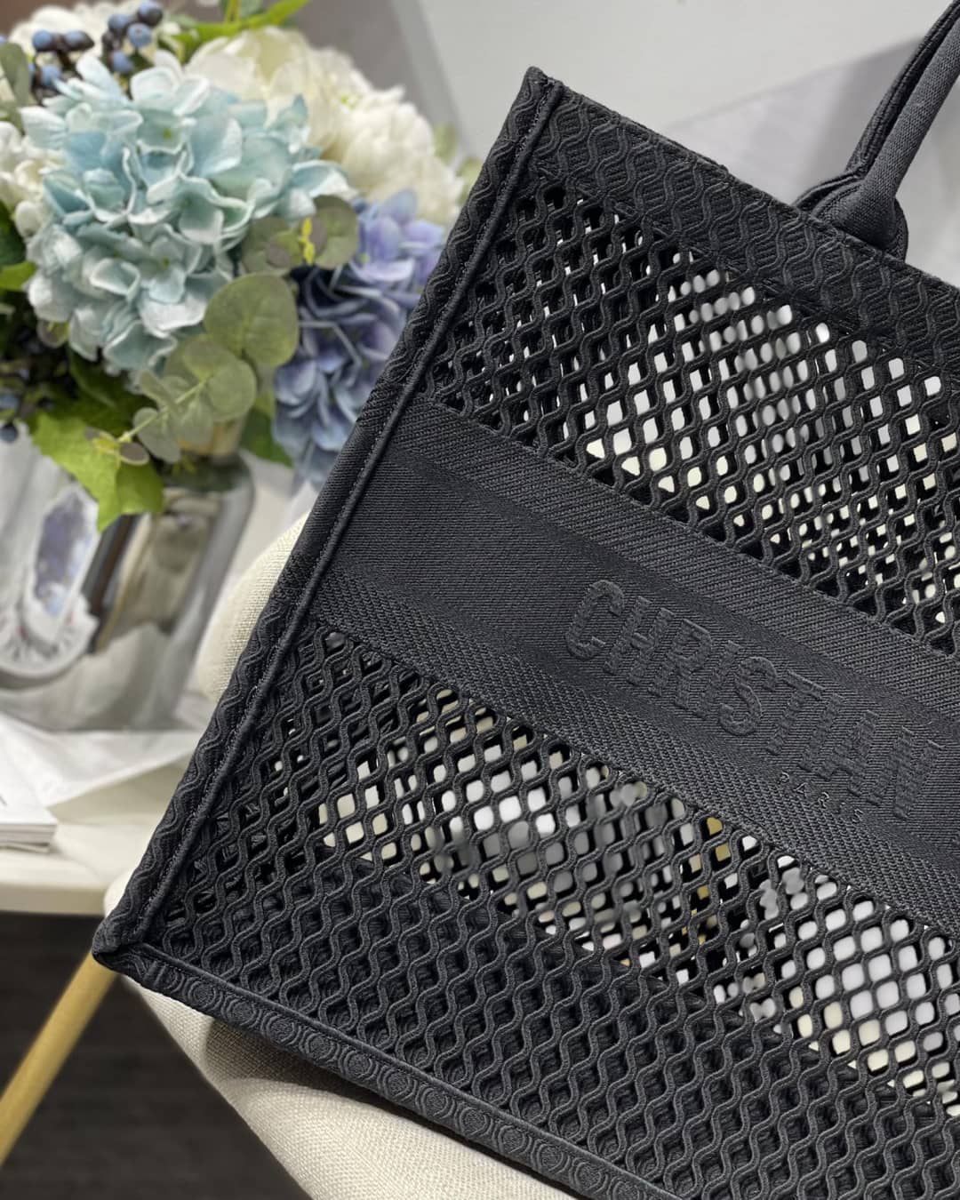 Chr1st1an D10r Mesh Book Tote Bag