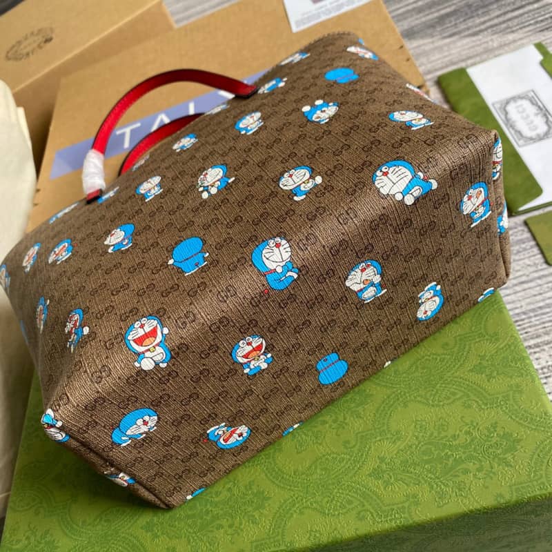 Gvc*1 Children GG Svp*me Canvas Replica Tote Brown 410812