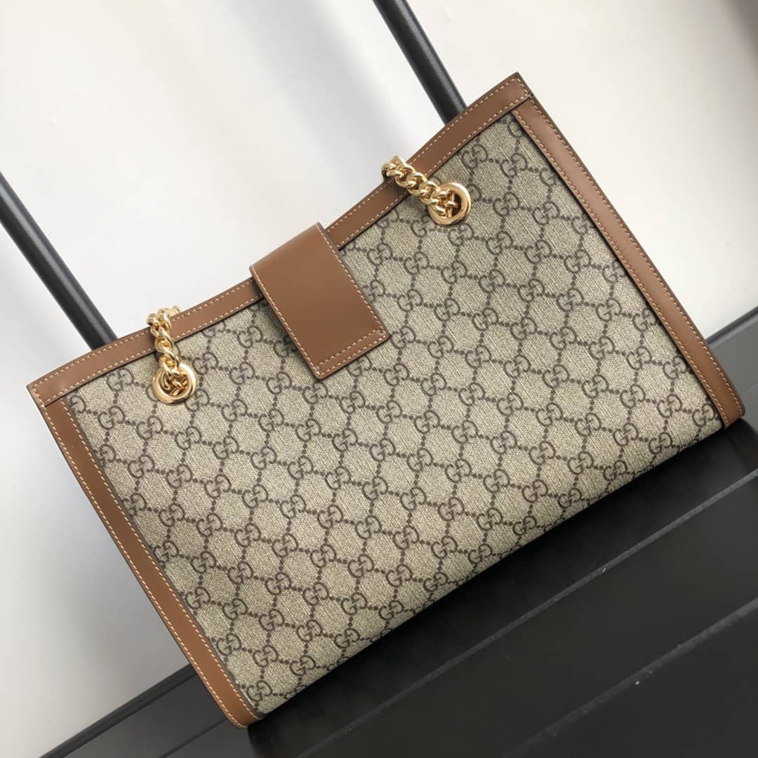 Gvc*1 Padlock Medium GG Svp*me Shoulder Bag Replica Brown 479197