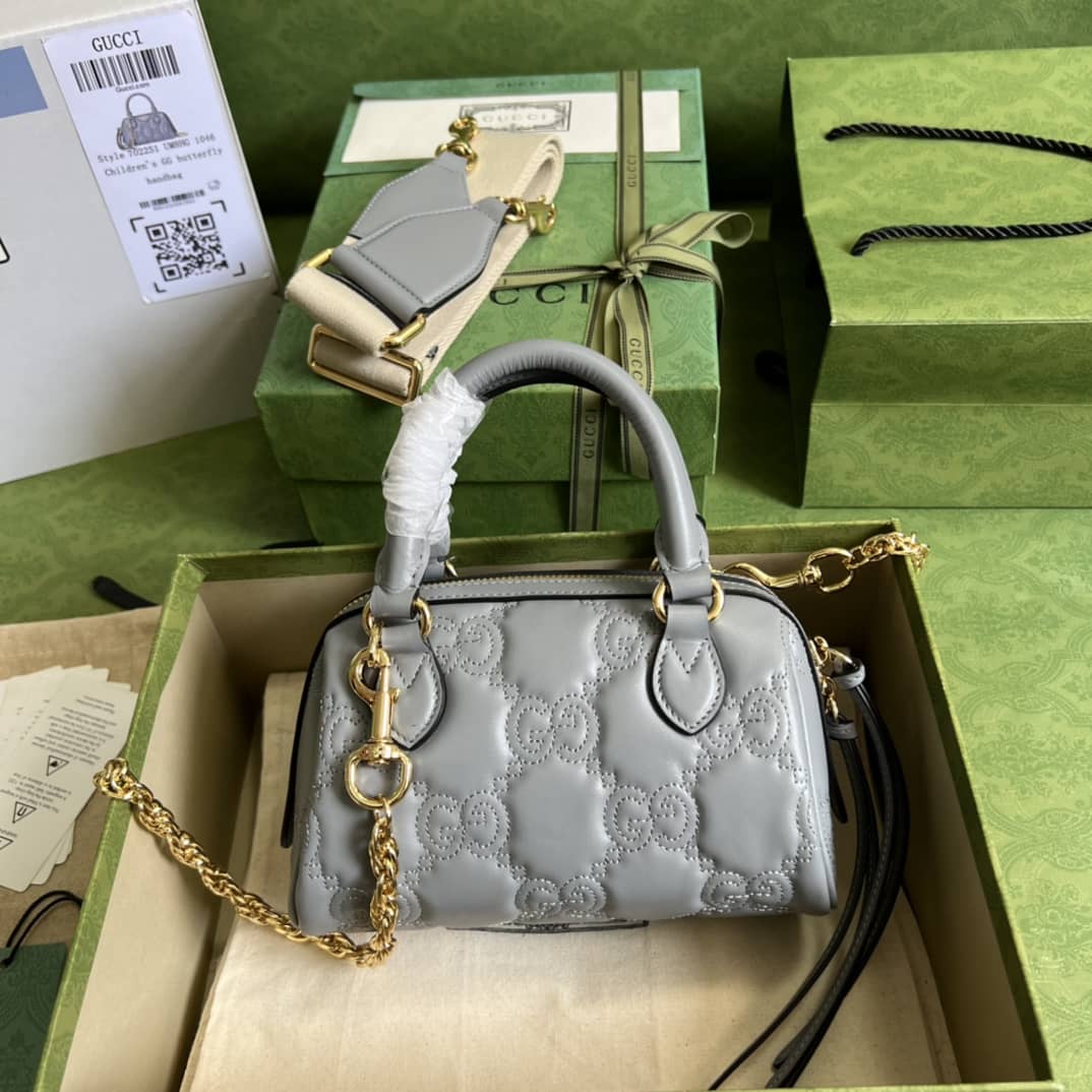 Gvc*1 GG Matelassé Leather Top Handle Shoulder Bag 702251 Replica