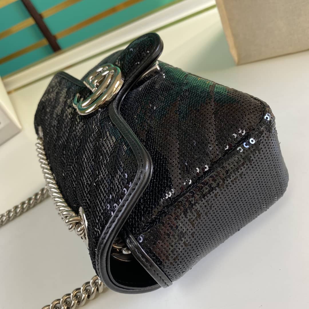 Gvc*1 Marmont GG Matelasse Leather Mini Shoulder Bag Replica 446744