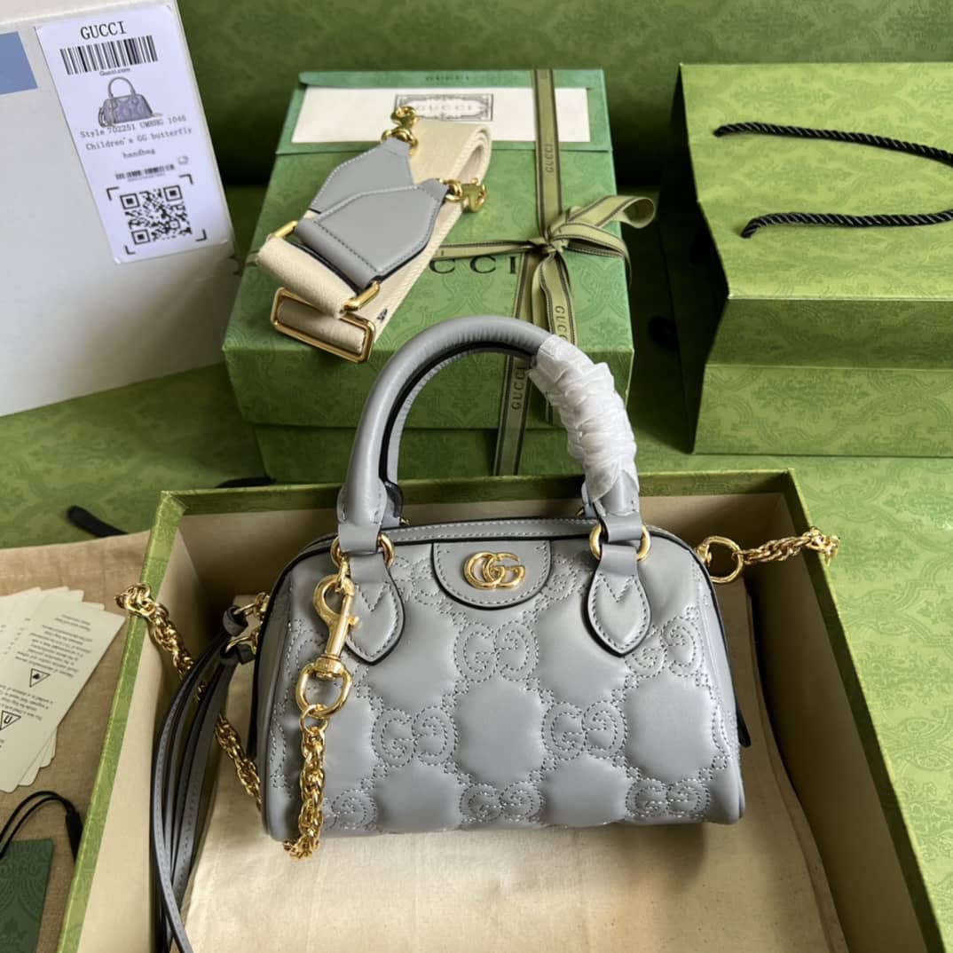 Gvc*1 GG Matelassé Leather Top Handle Shoulder Bag 702251 Replica