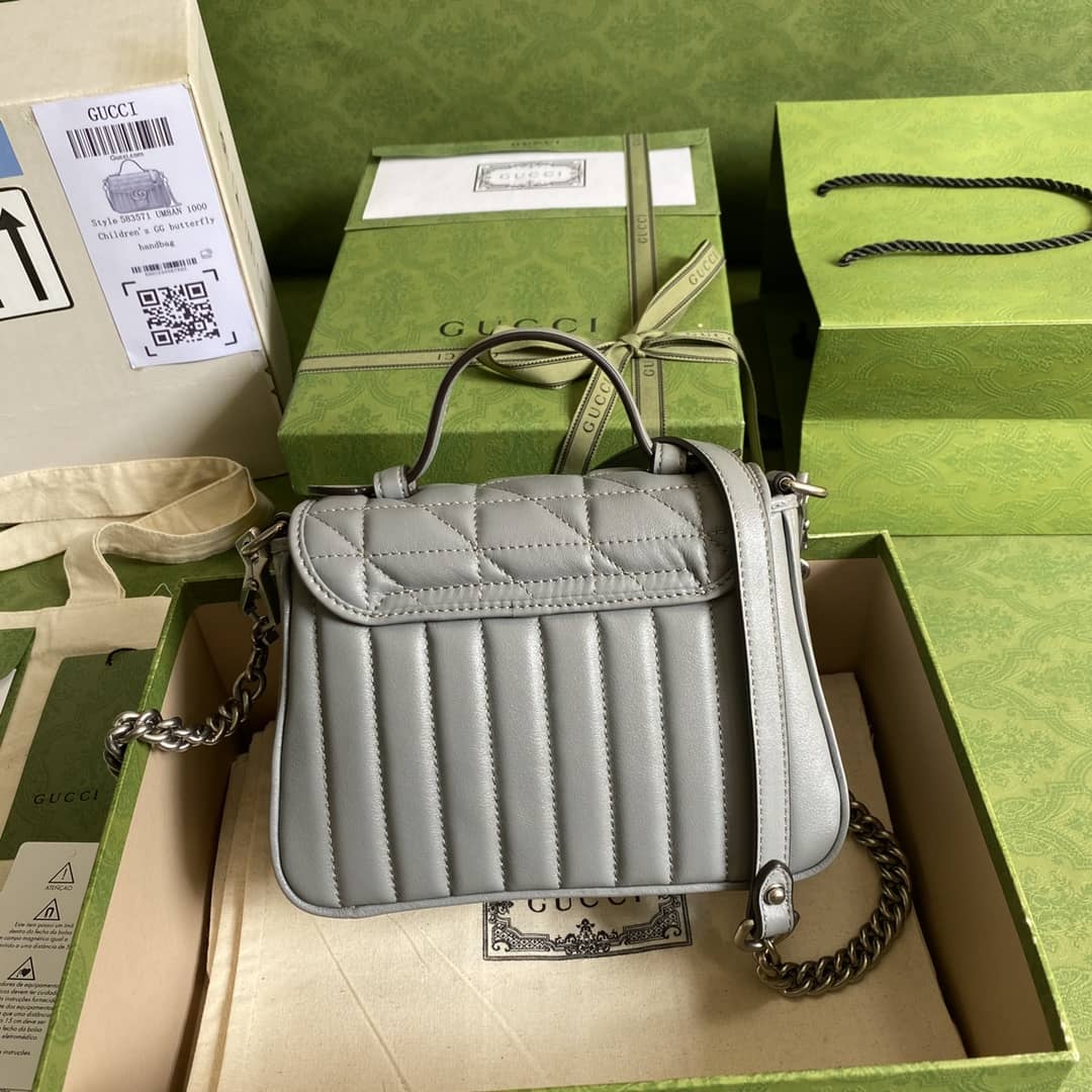 Gvc*1 Marmont GG Mini Top Handle Bag Replica 583571