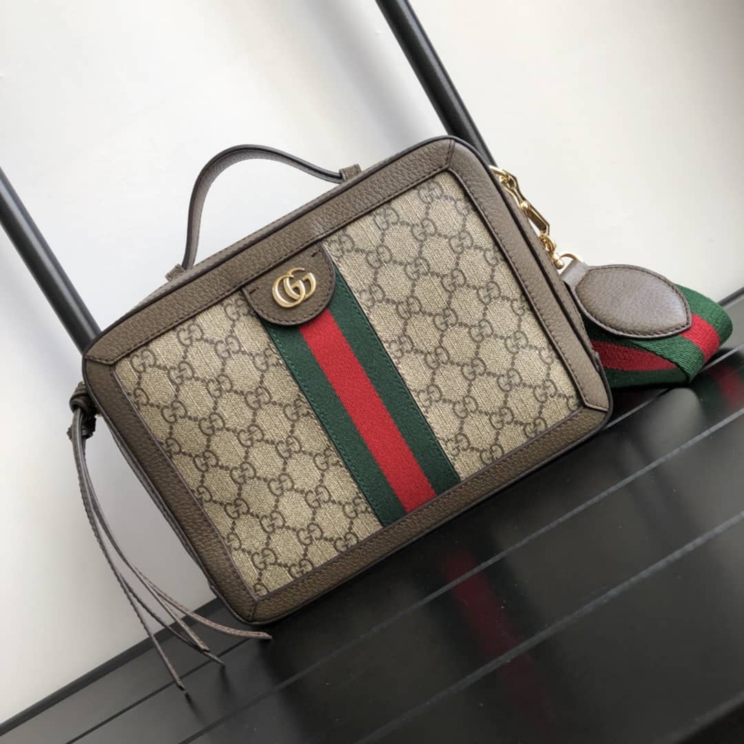 Gvc*1 Ophidia Small GG Shoulder Bag Replica Brown 550622