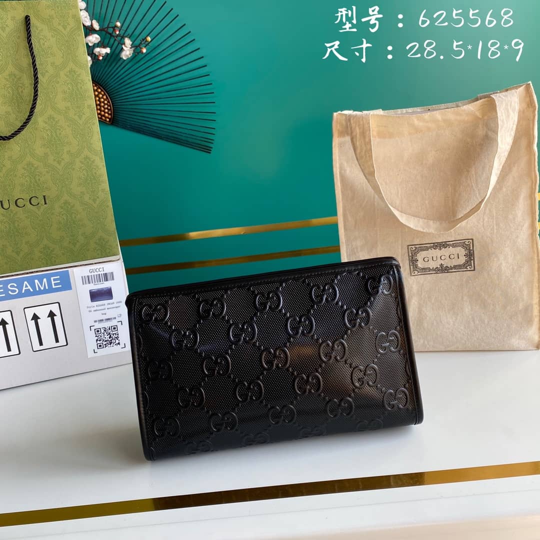 Gvc*1 GG Embossed Cosmetic Case Replica 625568