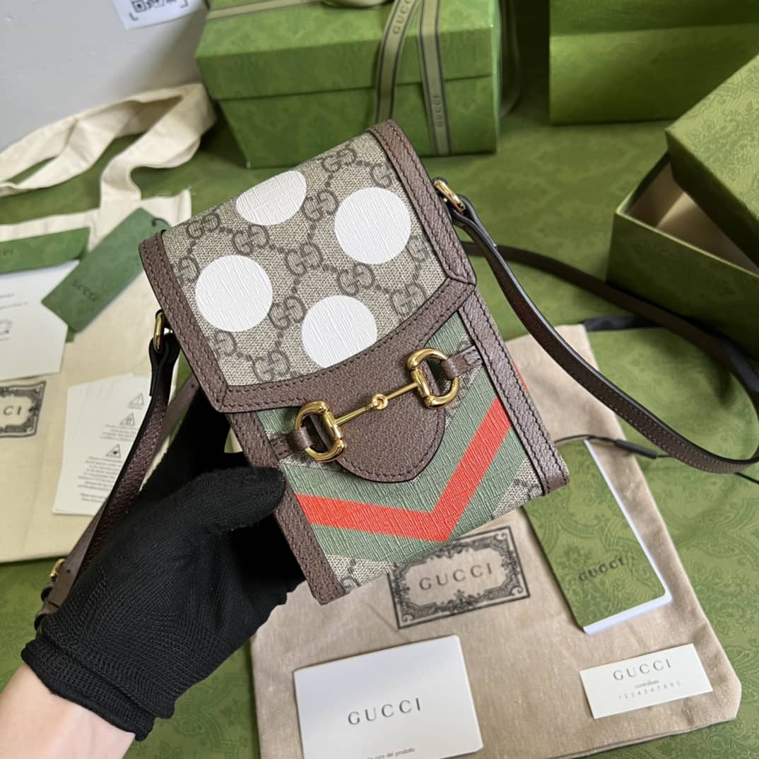 Gvc*1 1955 Horsebit Mini Phone Bag Replica 625615