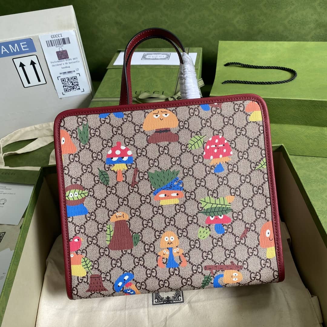 Gvc*1 GG Printed Multicolor Kids Girl Tote Replica 605614