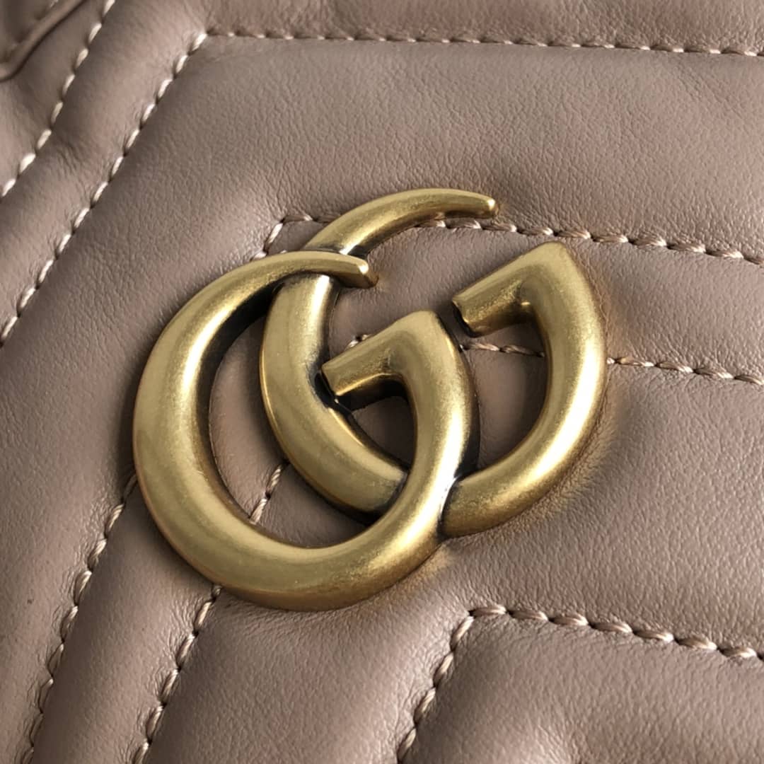 Gvc*1 GG Marmont Mini Bucket Crossbody Bag Replica Pink 575163