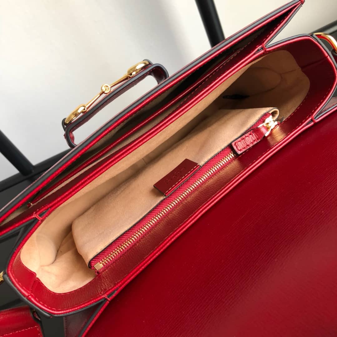 Gvc*1 Horsebit 1955 Shoulder Bag Replica Red 602204