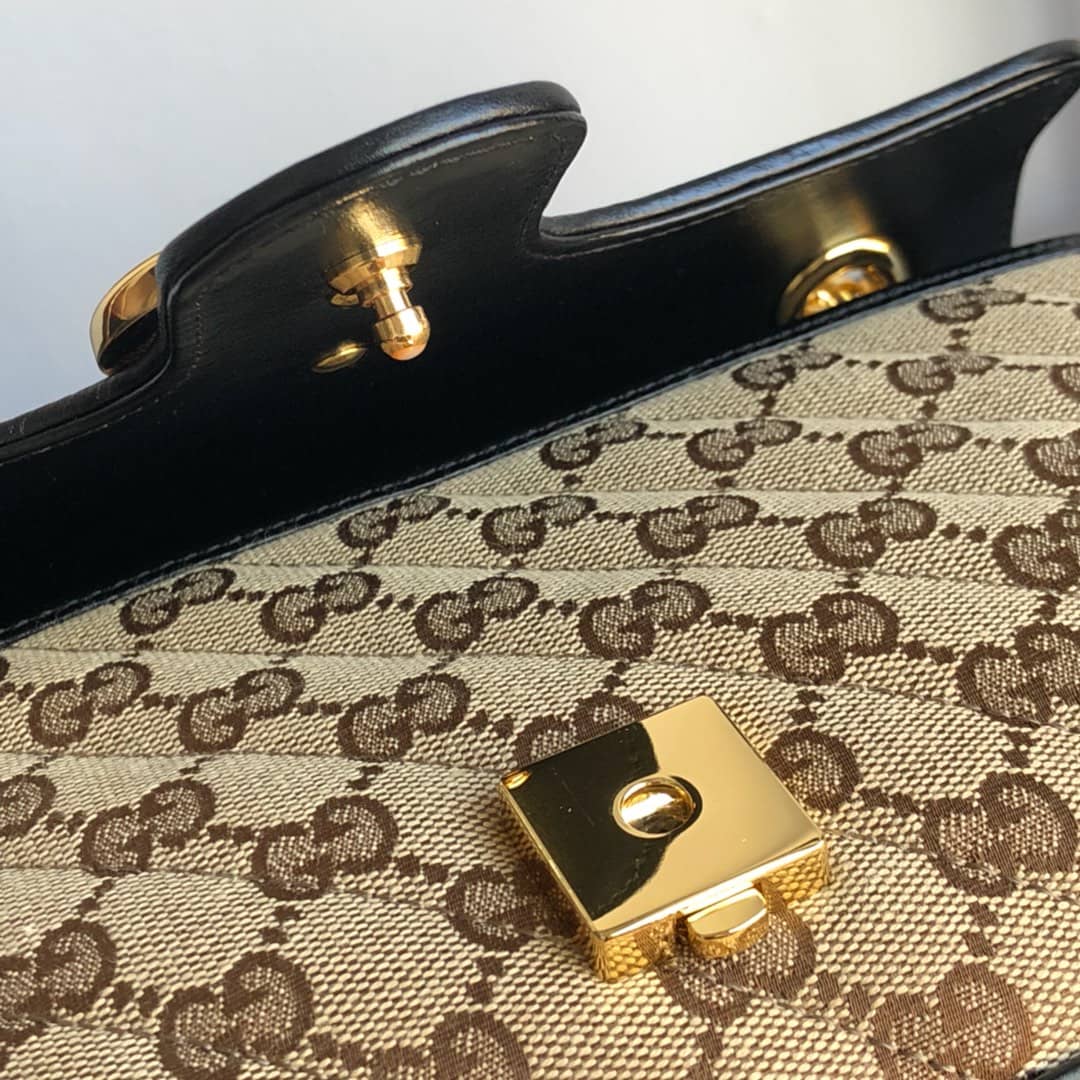 Gvc*1 GG Marmont Matelasse Shoulder Bag Replica Brown 443497