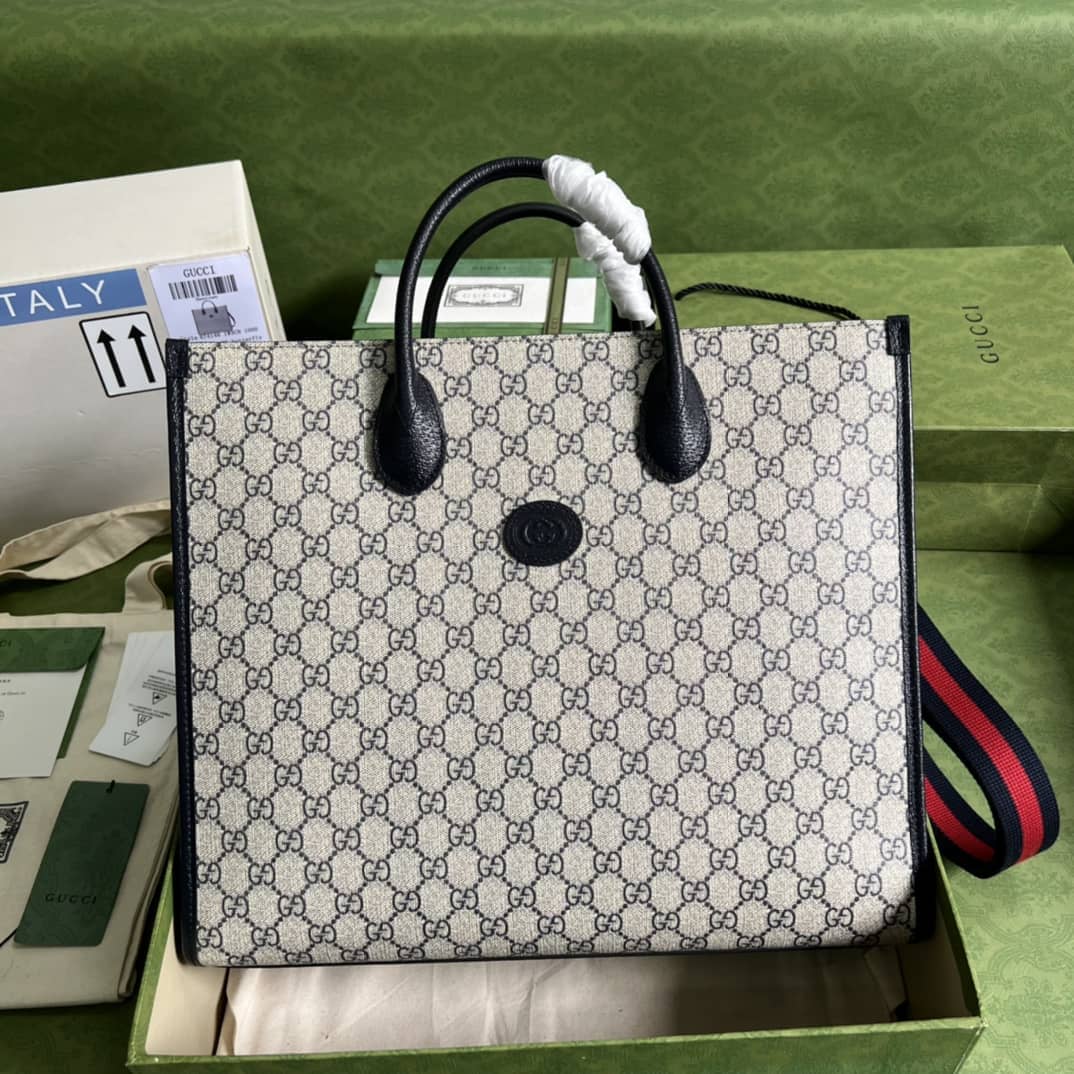 Gvc*1 Medium Tote With Interlocking G 674148 Replica Bag