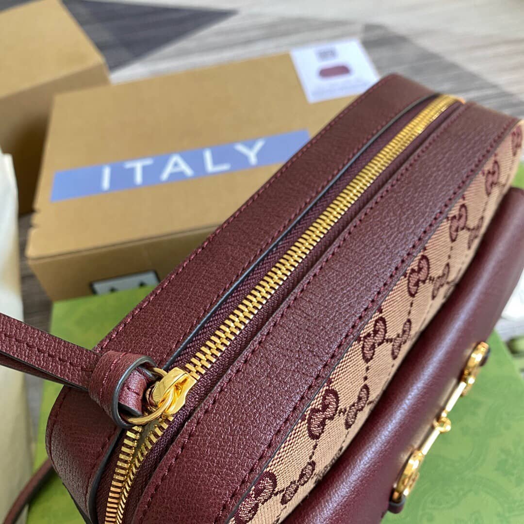Gvc*1 Horsebit 1955 GG Crossbody Bag Replica Red 645454